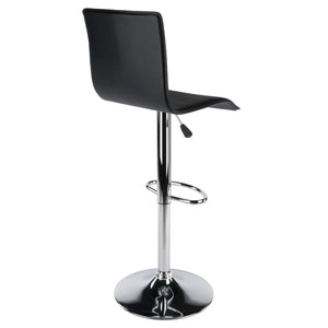 Winsome Wood Spectrum High-back Adjustable Swivel Stool - Modern Black Pvc Seat For Home Bar Comfort & Style Black ,Metal Pvc ,Metal 93145-winsome-wood