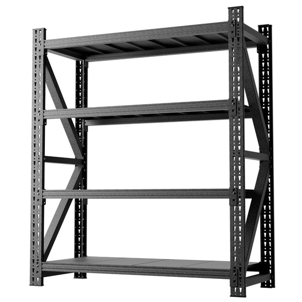 English Elm Heavy Gauge Steel Garage Shelving Unit 4000lb Industrial Storage Rack Four Shelves W2735P457278