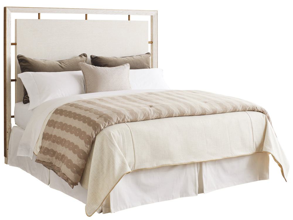 Lexington Barclay Butera Post Ranch Panel Headboard - Relaxed Modern Design With Metal Accents For Luxury Bedroom Style Monterey  931-134hb