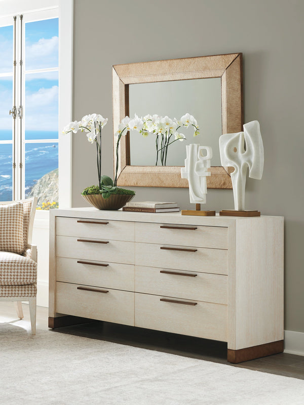 Lexington Barclay Butera Bluff Double Dresser – Sophisticated Storage Solution With 8 Drawers And Elegant Brass Accents Monterey  931-222