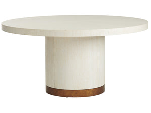 Lexington Barclay Butera Selfridge Round Dining Table - Elegant White Oak Craftsmanship With Calais Brass Base For Luxury Living Monterey  931-875c