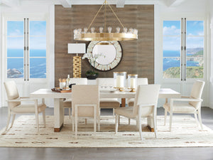 Lexington Barclay Butera Palmero Upholstered Arm Chair - Elegant Design With Plush Textiles & Natural Linen Look For Luxury Living Monterey  931-883-01