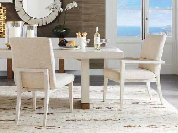 Lexington Barclay Butera Palmero Upholstered Arm Chair - Elegant Design With Plush Textiles & Natural Linen Look For Luxury Living Monterey  931-883-01