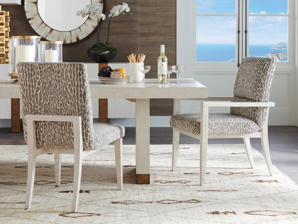 Lexington Barclay Butera Palmero Upholstered Arm Chair - Elegant Design With Plush Textiles & Natural Linen Look For Luxury Living Monterey  931-883-40