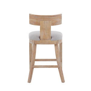 English Elm 27" Armless Counter Stools Set of 2 Padded Rubberwood Kitchen Island Seating N780P403744P