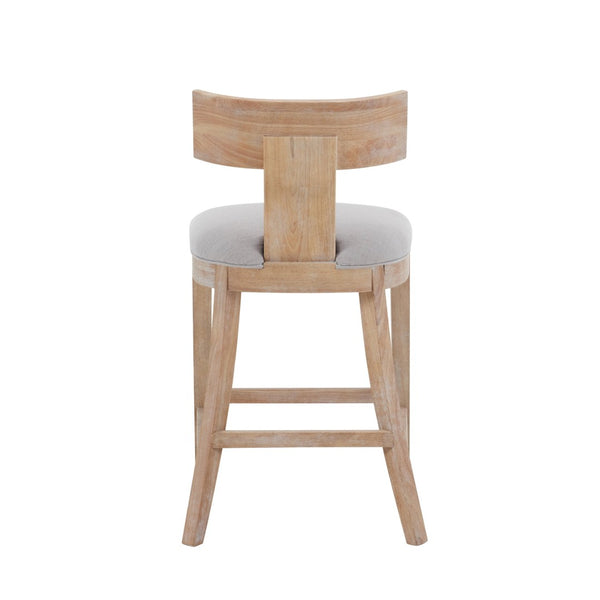 English Elm 27" Armless Counter Stools Set of 2 Padded Rubberwood Kitchen Island Seating N780P403744P