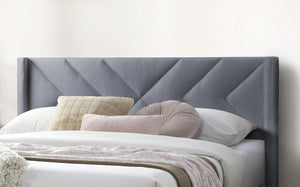 English Elm Modern Diamond Tufted Platform Bed Burlap Upholstered Frame for Loft Bedrooms Grey B011P418609