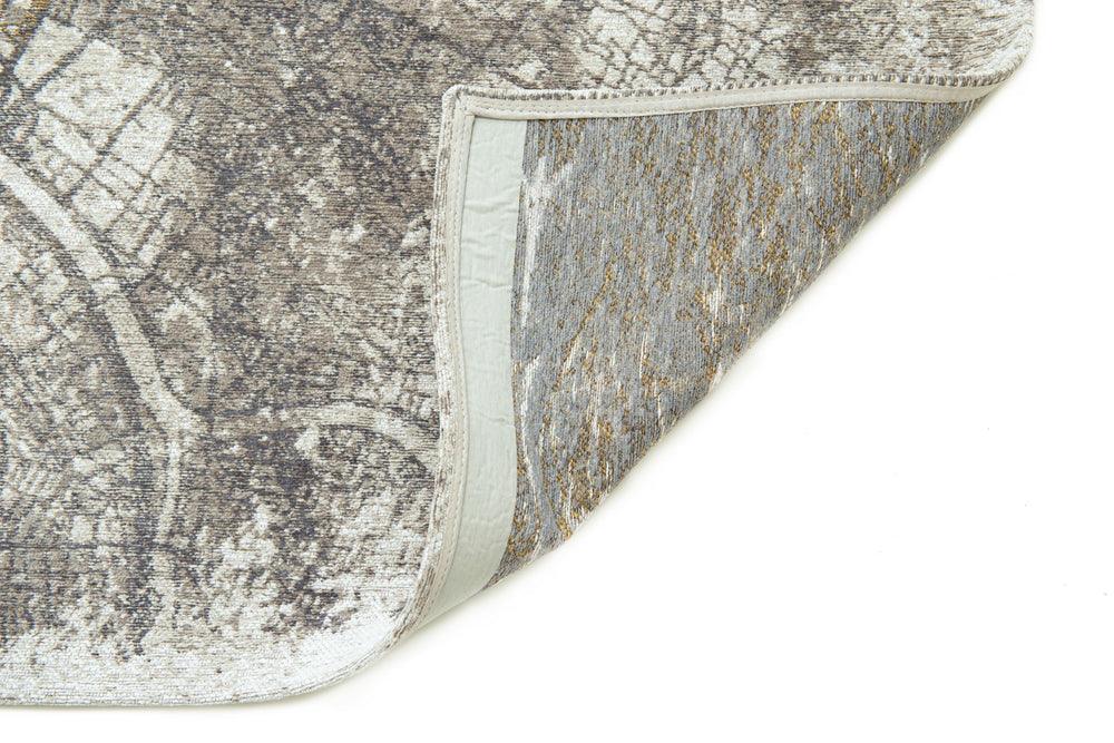 Louis de Pootere Cities Paris 100% PET Poly Mechanically Woven Jacquard Flatweave Abstract Rug Space Trip 7'10"