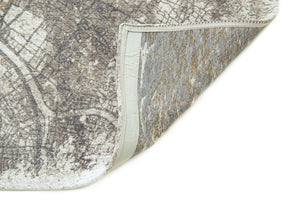 Louis de Pootere Cities Paris 100% PET Poly Mechanically Woven Jacquard Flatweave Abstract Rug Space Trip 7'10"