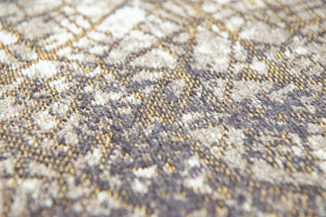 Louis de Pootere Cities Paris 100% PET Poly Mechanically Woven Jacquard Flatweave Abstract Rug Space Trip 7'10"