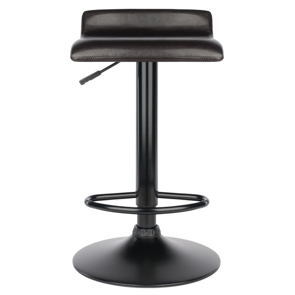 Winsome Wood Paris Adjustable Swivel Stool Set - Stylish Faux Leather & Metal, Perfect For Kitchen Or Bar Use Espresso ,Black Polyurethane ,Metal 93232-winsome-wood