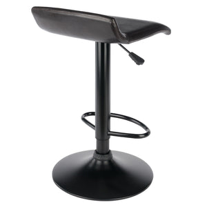 Winsome Wood Paris Adjustable Swivel Stool Set - Stylish Faux Leather & Metal, Perfect For Kitchen Or Bar Use Espresso ,Black Polyurethane ,Metal 93232-winsome-wood