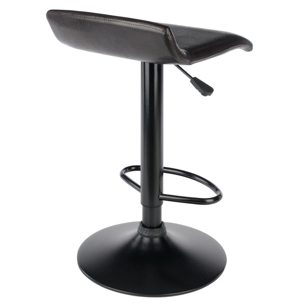 Winsome Wood Paris Adjustable Swivel Stool Set - Stylish Faux Leather & Metal, Perfect For Kitchen Or Bar Use Espresso ,Black Polyurethane ,Metal 93232-winsome-wood