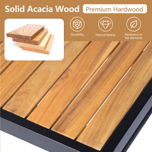 English Elm Christopher Knight Home® - Outdoor 4-Piece Acacia Wood & Metal Patio Sofa Set - Stylish, Weather-Resistant Comfort For Your Space N757S438856B