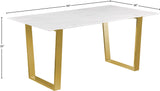 Cameron White Dining Table 933-T Meridian Furniture