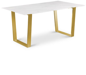 Cameron White Dining Table 933-T Meridian Furniture