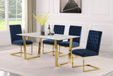 Cameron White Dining Table 933-T Meridian Furniture