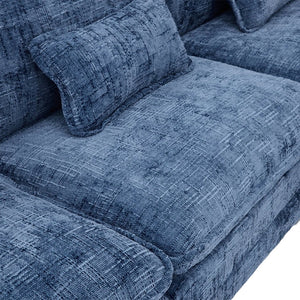 English Elm United Oversized 112" Modular Sectional Sofa - Modern Chenille Cloud Couch With Storage Ottoman & Usb Ports W1568S00190-GIGA