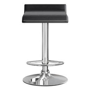 Winsome Wood Spectrum Adjustable Swivel Stool Set Of 2 - Modern Black Pvc & Chrome, Height-adjustable Comfort Black ,Metal Pvc ,Metal 93329-winsome-wood