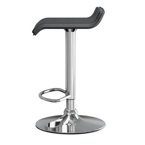 Winsome Wood Spectrum Adjustable Swivel Stool Set Of 2 - Modern Black Pvc & Chrome, Height-adjustable Comfort Black ,Metal Pvc ,Metal 93329-winsome-wood
