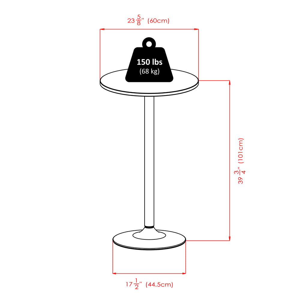 Winsome Wood Summit 3-piece Pub Table Set With Swivel Stools - Modern Black & Chrome Design For Dining & Fun Black ,Metal Composite Wood ,Metal 93362-winsome-wood