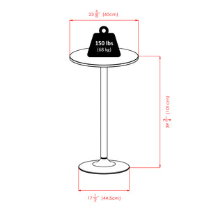 Winsome Wood Summit 3-piece Pub Table Set With Swivel Stools - Modern Black & Chrome Design For Dining & Fun Black ,Metal Composite Wood ,Metal 93362-winsome-wood
