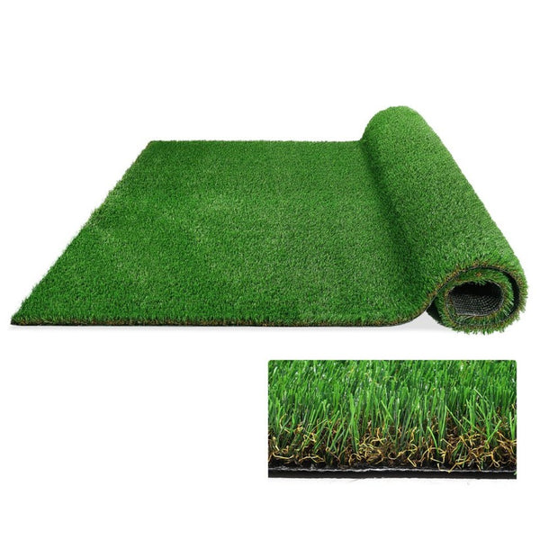 English Elm 6.5ftx13ft Outdoor Artificial Grass Rug Thick Pe Turf Patio Pet Drain Mat W1790P230842