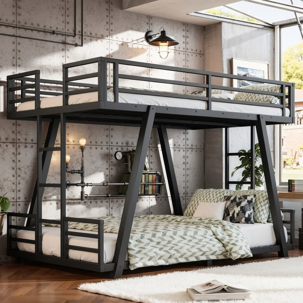 English Elm Double Twin House Bed Pine Wood Frame Kids Playhouse Bunk with Storage Drawers W5305S00062