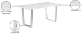 Carlton White Dining Table 934-T Meridian Furniture