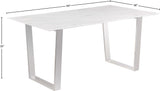 Carlton White Dining Table 934-T Meridian Furniture