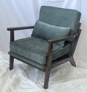 English Elm Mid-Century Modern Accent Chair – Vintage Luxury Design For Living Room & Bedroom Comfort And Style W1893P396355