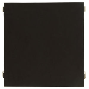 English Elm Black Solid Wood 2-Shelf End Table with Cabriole Legs, Rustic Black Finish, Sturdy Elegant Side Table (23.5"H x18.5"W) B062P181375