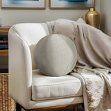 Chapel Hill Laguna  Solid Round Ball Pillow CH30-0037 Light Taupe