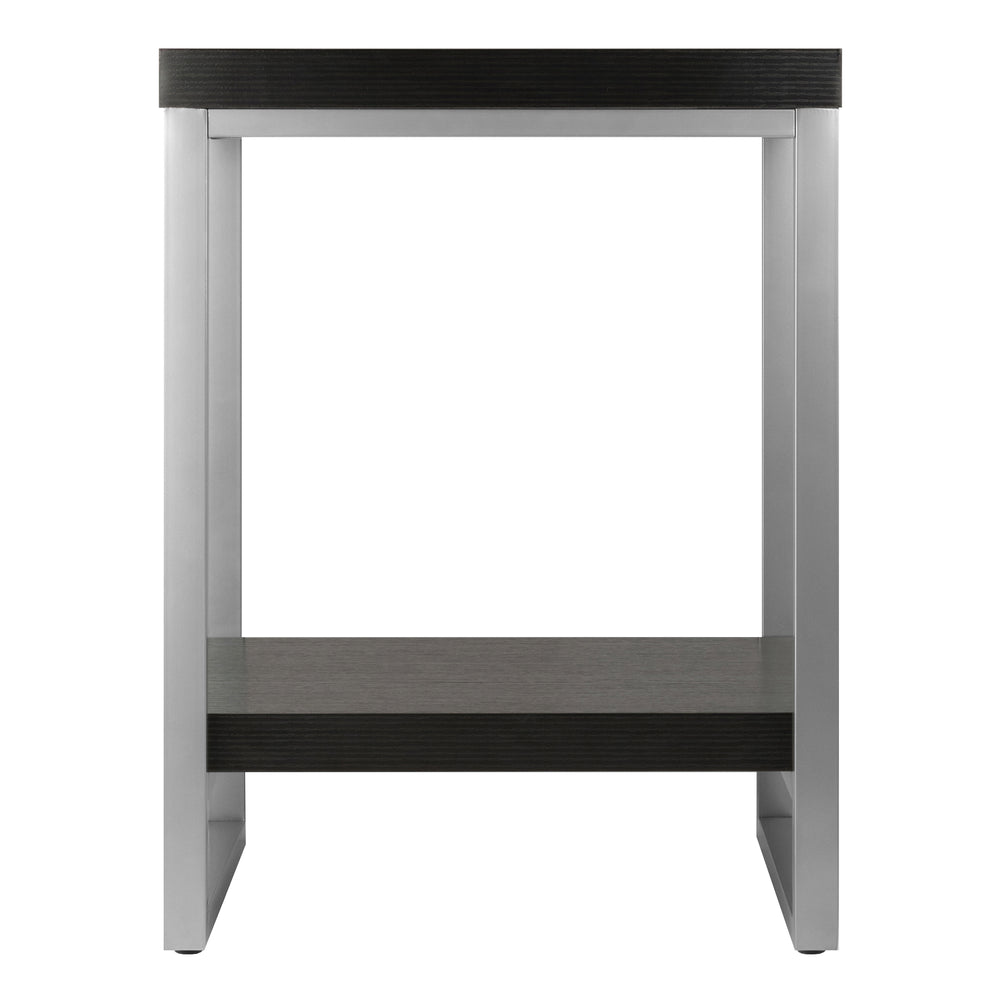 Winsome Wood Jared End Table - Stylish Gray & Espresso Design, Lightweight, Easy-clean, Perfect For Any Space Slate Gray ,Espresso Composite Wood ,Metal 93418-winsome-wood