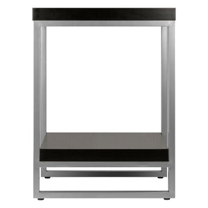 Winsome Wood Jared End Table - Stylish Gray & Espresso Design, Lightweight, Easy-clean, Perfect For Any Space Slate Gray ,Espresso Composite Wood ,Metal 93418-winsome-wood