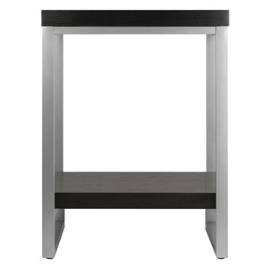 Winsome Wood Jared End Table - Stylish Gray & Espresso Design, Lightweight, Easy-clean, Perfect For Any Space Slate Gray ,Espresso Composite Wood ,Metal 93418-winsome-wood
