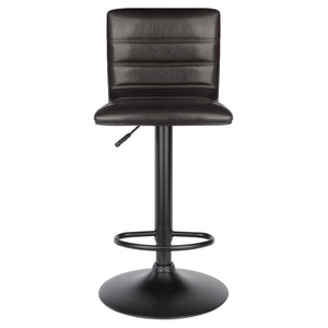 Winsome Wood Holly Adjustable Swivel Stool - Modern Black & Espresso Design With Height Adjustment & Comfort Espresso ,Black Polyurethane ,Metal 93443-winsome-wood