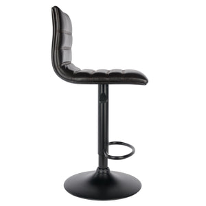 Winsome Wood Holly Adjustable Swivel Stool - Modern Black & Espresso Design With Height Adjustment & Comfort Espresso ,Black Polyurethane ,Metal 93443-winsome-wood