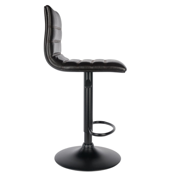 Winsome Wood Holly Adjustable Swivel Stool - Modern Black & Espresso Design With Height Adjustment & Comfort Espresso ,Black Polyurethane ,Metal 93443-winsome-wood