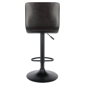 Winsome Wood Holly Adjustable Swivel Stool - Modern Black & Espresso Design With Height Adjustment & Comfort Espresso ,Black Polyurethane ,Metal 93443-winsome-wood