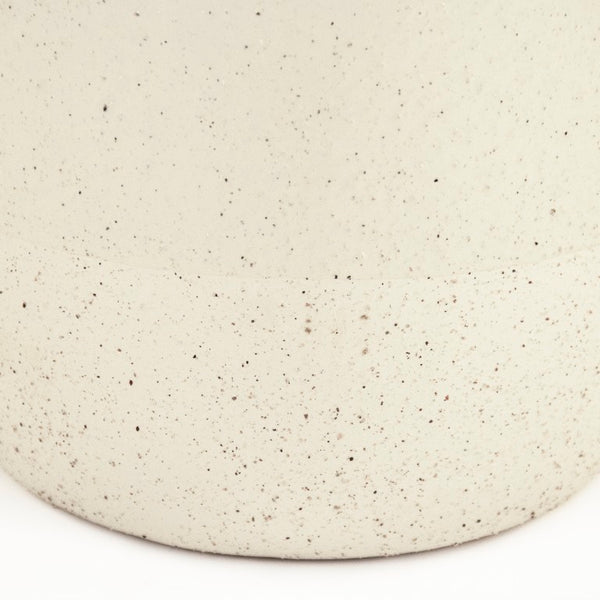 Zentique Off-White Ceramic Vase 8.5x10.5" — Matte Smooth Finish, Versatile Centerpiece for Modern & Classic Decor 9344L A937