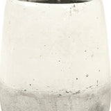 Distressed White Vase (9344M A25A) Zentique