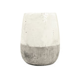 Distressed White Vase (9344S A25A) Zentique