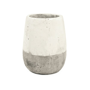 Distressed White Vase (9344S A25A) Zentique