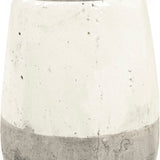 Distressed White Vase (9344S A25A) Zentique