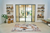 Louis de Pootere Gallery Fresque 100% PET Poly Mechanically Woven Jacquard Flatweave Abstract Rug Middle Of 7'10"
