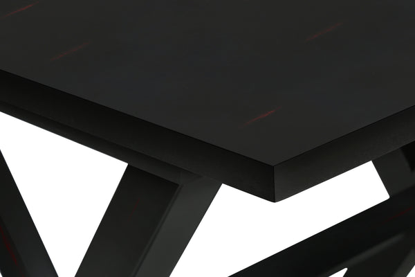 English Elm Accent 2-Tier Narrow End Table with Drawer and Shelf, Transitional Veneer Top, Solid Wood Legs for Compact Spaces Black 27 L x 25 W x 9 H B2710P219490