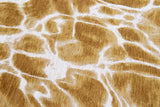 Louis de Pootere Meditation Swim 100% PET Poly Mechanically Woven Jacquard Flatweave Abstract Rug Saffron 7'10"