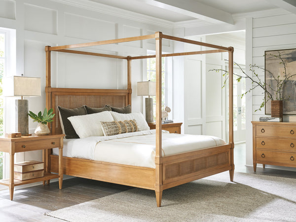 Lexington Barclay Butera Strand Poster Bed: Timeless Luxury Design With Woven Cane, Versatile Configurations & Cozy Elegance Table Rock  934-174c