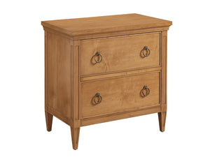 Lexington Barclay Butera Forest Nightstand - Elegant Design With Soft-close Drawers And Timeless Tapered Legs For Cozy Spaces Table Rock  934-621